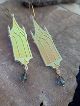 Load image into Gallery viewer, Iridescent Gothic Cathedral Window Earrings