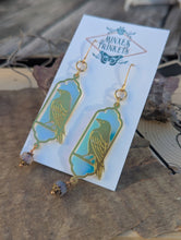 Load image into Gallery viewer, Iridescent Raven / Crow Earrings