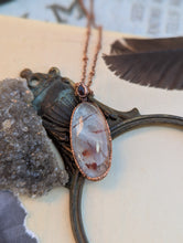 Load image into Gallery viewer, Red Rutile Quartz and Garnet Necklace