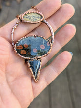 Load image into Gallery viewer, Peanut Obsidian, Dendritic Psilomene, &amp; Picasso Jasper Necklace