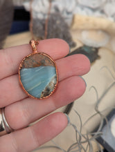 Load image into Gallery viewer, Copper Electroformed Rare Ocean Stone Necklace