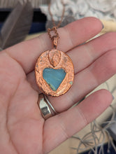 Load image into Gallery viewer, Copper Electroformed Rare Ocean Stone Necklace