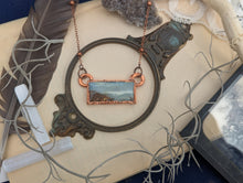 Load image into Gallery viewer, Copper Electroformed Rare Ocean Stone Necklace 2