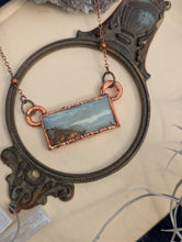 Load image into Gallery viewer, Copper Electroformed Rare Ocean Stone Necklace 2