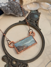Load image into Gallery viewer, Copper Electroformed Rare Ocean Stone Necklace 2