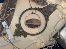 Load image into Gallery viewer, Copper Electroformed Mughal Jasper Landscape Necklace