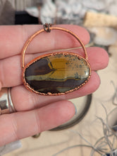 Load image into Gallery viewer, Copper Electroformed Mughal Jasper Landscape Necklace