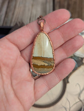 Load image into Gallery viewer, Copper Electroformed Picture Jasper Landscape Necklace 2