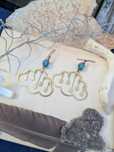 Load image into Gallery viewer, Brass Cloud and Star Earrings 1