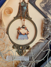 Load image into Gallery viewer, 'The Midnight Mountain' Electroformed Druzy Necklace