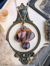 Load image into Gallery viewer, 'The Seer's Journey' Eye and Mookaite Necklace