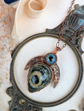 Load image into Gallery viewer, 'The All-Seeing Guardian' Eye and Green Opal Necklace