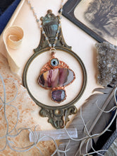 Load image into Gallery viewer, 'The Seer's Journey' Eye and Mookaite Necklace