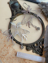 Load image into Gallery viewer, Luna Moth and Rhinestone Earrings