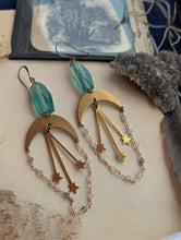 Load image into Gallery viewer, Shooting Star Lunar Earrings