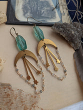 Load image into Gallery viewer, Shooting Star Lunar Earrings