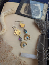 Load image into Gallery viewer, The Solstice &amp; Crescent Earrings