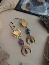 Load image into Gallery viewer, The Solstice &amp; Crescent Earrings