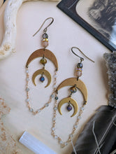 Load image into Gallery viewer, The Nested Moon Lunar Earrings