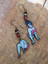 Load image into Gallery viewer, Beetlejuice Magician&#39;s Assistant Earrings