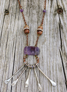 Vintage Amethyst Necklace - Minxes' Trinkets