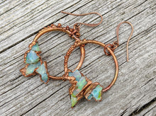 Load image into Gallery viewer, Ethiopian Opal Copper Electroformed Earrings - Minxes&#39; Trinkets