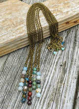 Load image into Gallery viewer, Simple Peruvian Blue Opal Necklace - Minxes&#39; Trinkets