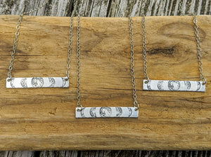 Moon Phase Bar Necklace - 20-21" - Minxes' Trinkets