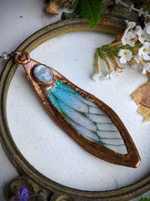 Load image into Gallery viewer, Relic Fairy Wing Rosary Necklace - Resin and Copper Electroformed 9