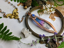 Load image into Gallery viewer, Relic Fairy Wing Rosary Necklace - Resin and Copper Electroformed 18