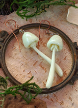 Load image into Gallery viewer, Ethereal Glow-in-the-Dark Mushroom Earrings - #1
