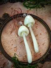 Load image into Gallery viewer, Ethereal Glow-in-the-Dark Mushroom Earrings - #4