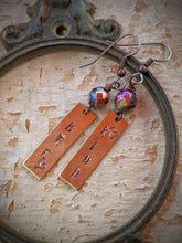 Load image into Gallery viewer, Hand Stamped Earrings - Bee Kind