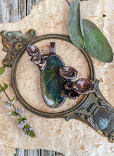 Load image into Gallery viewer, Ocean Jasper Encrusted with Mushrooms Copper Electroformed Statement Necklace