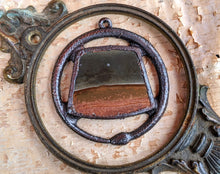 Load image into Gallery viewer, Landscape Jasper Ouroboros Electroformed Necklace