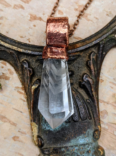 Quartz Point Electroformed Necklace - #4
