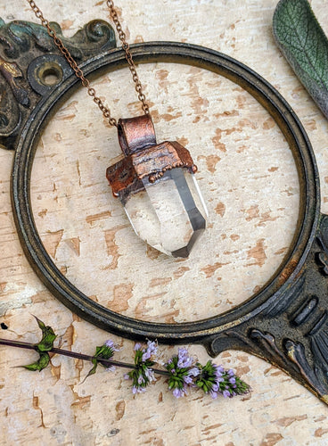 Quartz Point Electroformed Necklace - #7