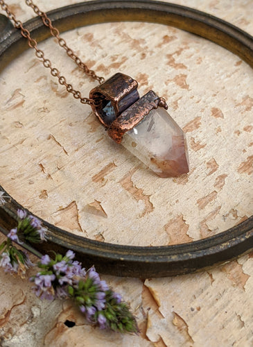 Quartz Point Electroformed Necklace - #8