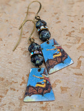 Load image into Gallery viewer, Handmade Vintage Halloween Earrings - Witches - Minxes&#39; Trinkets