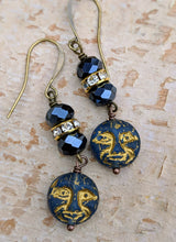 Load image into Gallery viewer, Man in the Moon Earrings - Minxes&#39; Trinkets