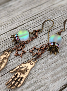 Palmistry and Fortune Teller Crystal Ball Earrings - Minxes' Trinkets