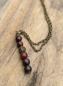 Simple Red Jasper Necklace - Minxes' Trinkets