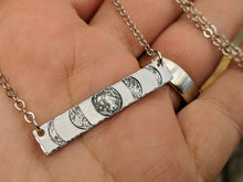 Load image into Gallery viewer, Moon Phase Bar Necklace - 20-21&quot; - Minxes&#39; Trinkets