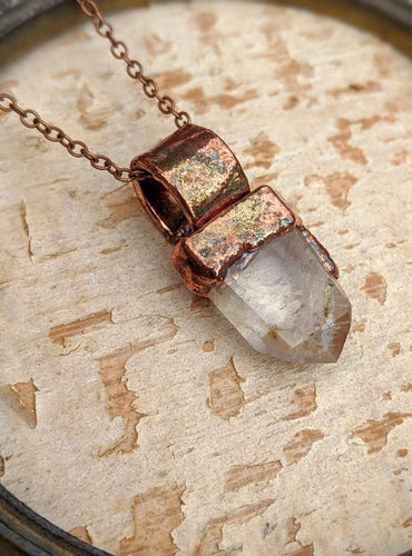Quartz Point Electroformed Necklace - #1
