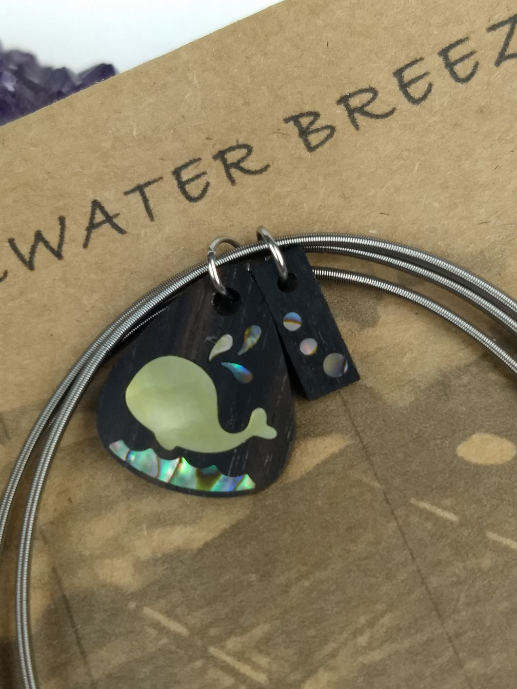 Inlay Bracelet - Whale - Minxes' Trinkets