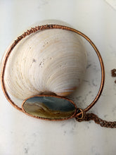 Load image into Gallery viewer, Landscape Jasper - Copper Electroformed Necklace - Minxes&#39; Trinkets