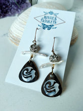 Load image into Gallery viewer, Inlay Earrings - Mermaid and Pearl - Minxes&#39; Trinkets