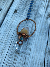 Load image into Gallery viewer, Electroformed Spirit Quartz Amulet Necklace - Minxes&#39; Trinkets