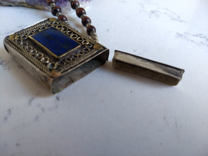 Kuchi Lapis Box Necklace - Minxes' Trinkets