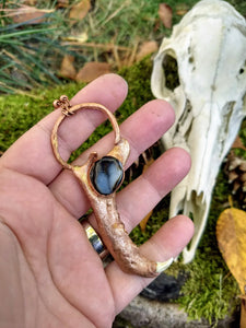 Electroformed Raccoon Jaw Necklace - Minxes' Trinkets